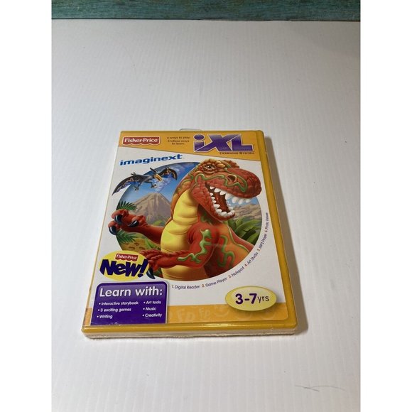 Fisher-Price iXL Learning System Software Game Imaginext Dinosaurs Sealed New - Picture 1 of 3